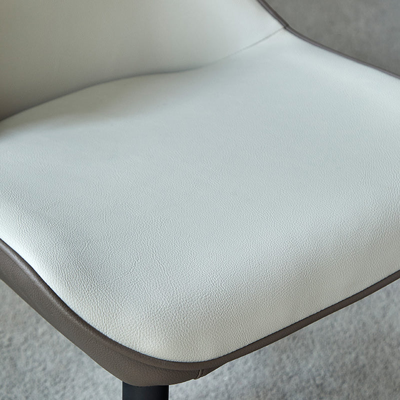 Metal Scandinavian Style Dining Chair Home Wingback Side Armless Chair Clearhalo ' kitchen&dining_furn' 'Dining Chairs' 'Dining Tables & Seating' 'dining_chair' 'Furniture' 'furniture_dining_chair' 'Kitchen & Dining Furniture' 'kitchen' 3453072