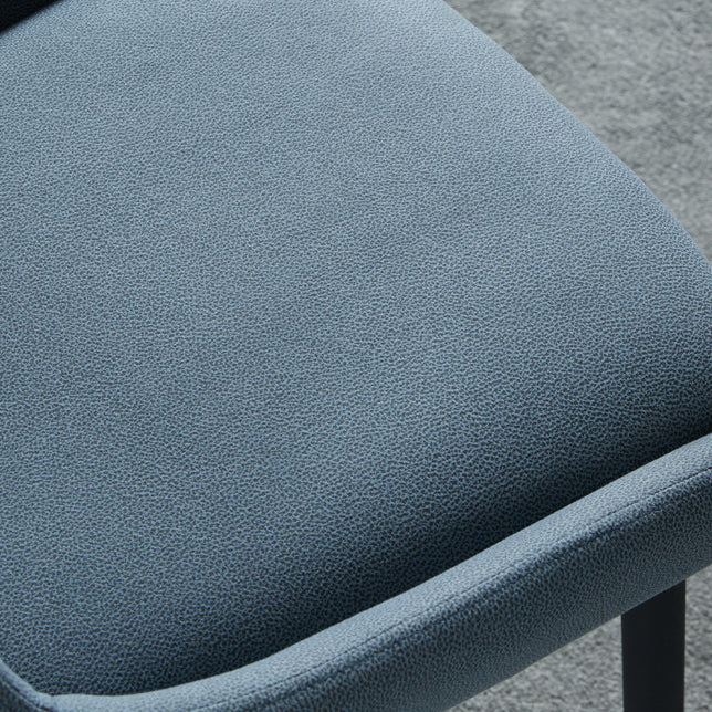 Modern Side Chair Leather Solid Back Armless Dining Chairs with Metal Legs Clearhalo ' kitchen&dining_furn' 'Dining Chairs' 'Dining Tables & Seating' 'dining_chair' 'Furniture' 'furniture_dining_chair' 'Kitchen & Dining Furniture' 'kitchen' 3453092