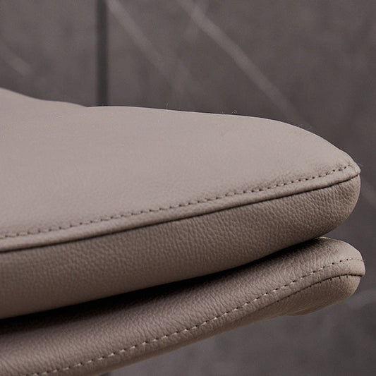 Modern Leather Armless Dining Chair Upholstered Side Chairs with Metal Legs Clearhalo ' kitchen&dining_furn' 'Dining Chairs' 'Dining Tables & Seating' 'dining_chair' 'Furniture' 'furniture_dining_chair' 'Kitchen & Dining Furniture' 'kitchen' 3453137