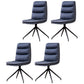Modern Leather Armless Dining Chair Upholstered Side Chairs with Metal Legs Blue Set of 4 Clearhalo ' kitchen&dining_furn' 'Dining Chairs' 'Dining Tables & Seating' 'dining_chair' 'Furniture' 'furniture_dining_chair' 'Kitchen & Dining Furniture' 'kitchen' 3453142