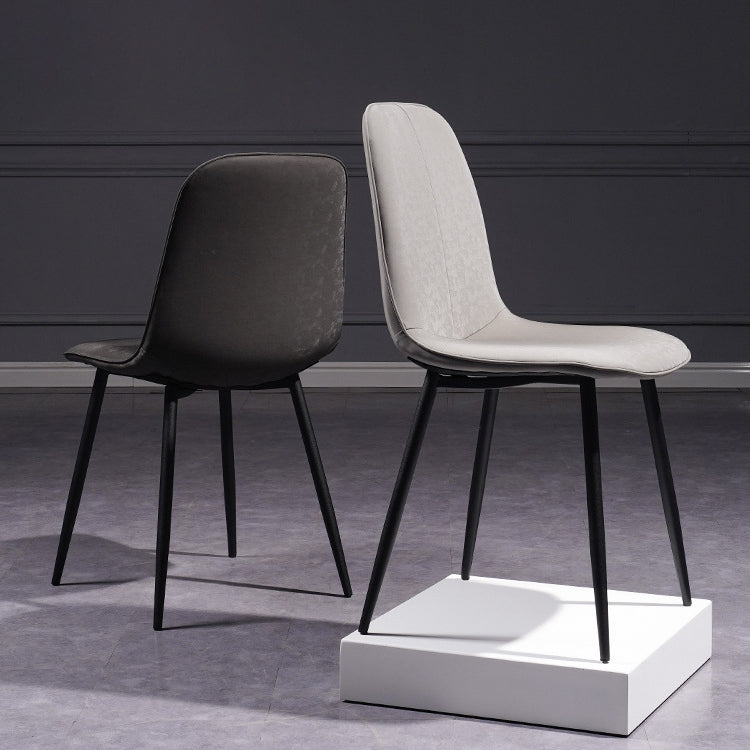 Scandinavian Style Metal Dining Chair Coffee Shop Solid Dining Side Chair Clearhalo ' kitchen&dining_furn' 'Dining Chairs' 'Dining Tables & Seating' 'dining_chair' 'Furniture' 'furniture_dining_chair' 'Kitchen & Dining Furniture' 'kitchen' 3453150