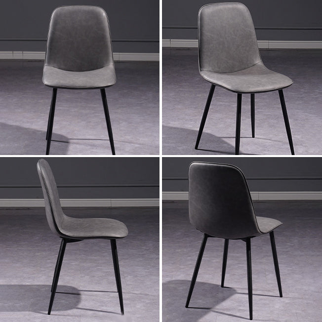 Scandinavian Style Metal Dining Chair Coffee Shop Solid Dining Side Chair Clearhalo ' kitchen&dining_furn' 'Dining Chairs' 'Dining Tables & Seating' 'dining_chair' 'Furniture' 'furniture_dining_chair' 'Kitchen & Dining Furniture' 'kitchen' 3453154