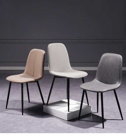 Scandinavian Style Metal Dining Chair Coffee Shop Solid Dining Side Chair Clearhalo ' kitchen&dining_furn' 'Dining Chairs' 'Dining Tables & Seating' 'dining_chair' 'Furniture' 'furniture_dining_chair' 'Kitchen & Dining Furniture' 'kitchen' 3453166