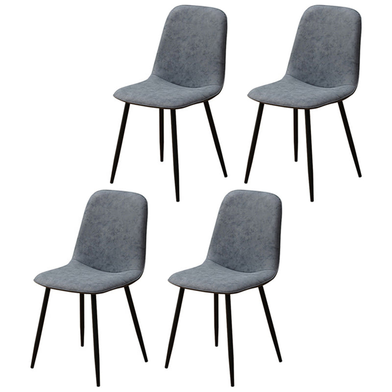 Scandinavian Style Metal Dining Chair Coffee Shop Solid Dining Side Chair Light Blue Set of 4 Clearhalo ' kitchen&dining_furn' 'Dining Chairs' 'Dining Tables & Seating' 'dining_chair' 'Furniture' 'furniture_dining_chair' 'Kitchen & Dining Furniture' 'kitchen' 3453183