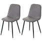 Scandinavian Style Metal Dining Chair Coffee Shop Solid Dining Side Chair Grey Set of 2 Clearhalo ' kitchen&dining_furn' 'Dining Chairs' 'Dining Tables & Seating' 'dining_chair' 'Furniture' 'furniture_dining_chair' 'Kitchen & Dining Furniture' 'kitchen' 3453188