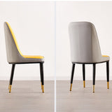 Nordic Style Metal Dining Accent Chair Dining Room Armless Dining Chairs Clearhalo ' kitchen&dining_furn' 'Dining Chairs' 'Dining Tables & Seating' 'dining_chair' 'Furniture' 'furniture_dining_chair' 'Kitchen & Dining Furniture' 'kitchen' 3453206