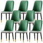 Nordic Style Metal Dining Accent Chair Dining Room Armless Dining Chairs Green Set of 8 Clearhalo ' kitchen&dining_furn' 'Dining Chairs' 'Dining Tables & Seating' 'dining_chair' 'Furniture' 'furniture_dining_chair' 'Kitchen & Dining Furniture' 'kitchen' 3453215
