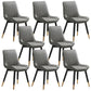 Metal Contemporary Side Chair PU Leather Solid Back Chair Indoor Dining Chairs Grey Set of 8 Clearhalo ' kitchen&dining_furn' 'Dining Chairs' 'Dining Tables & Seating' 'dining_chair' 'Furniture' 'furniture_dining_chair' 'Kitchen & Dining Furniture' 'kitchen' 3453324
