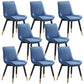 Metal Contemporary Side Chair PU Leather Solid Back Chair Indoor Dining Chairs Blue Set of 8 Clearhalo ' kitchen&dining_furn' 'Dining Chairs' 'Dining Tables & Seating' 'dining_chair' 'Furniture' 'furniture_dining_chair' 'Kitchen & Dining Furniture' 'kitchen' 3453332