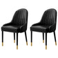 Leather Kitchen Side Chair 19'' Wide Dining Parsons Chair for Restaurant Black 2 Piece Set Clearhalo ' kitchen&dining_furn' 'Dining Chairs' 'Dining Tables & Seating' 'dining_chair' 'furn' 'furn_dining_chair' 'Furniture' 'furniture_dining_chair' 'Kitchen & Dining Furniture' 'kitchen' 3453375