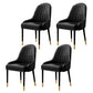 Leather Kitchen Side Chair 19'' Wide Dining Parsons Chair for Restaurant Black 4 Piece Set Clearhalo ' kitchen&dining_furn' 'Dining Chairs' 'Dining Tables & Seating' 'dining_chair' 'furn' 'furn_dining_chair' 'Furniture' 'furniture_dining_chair' 'Kitchen & Dining Furniture' 'kitchen' 3453377