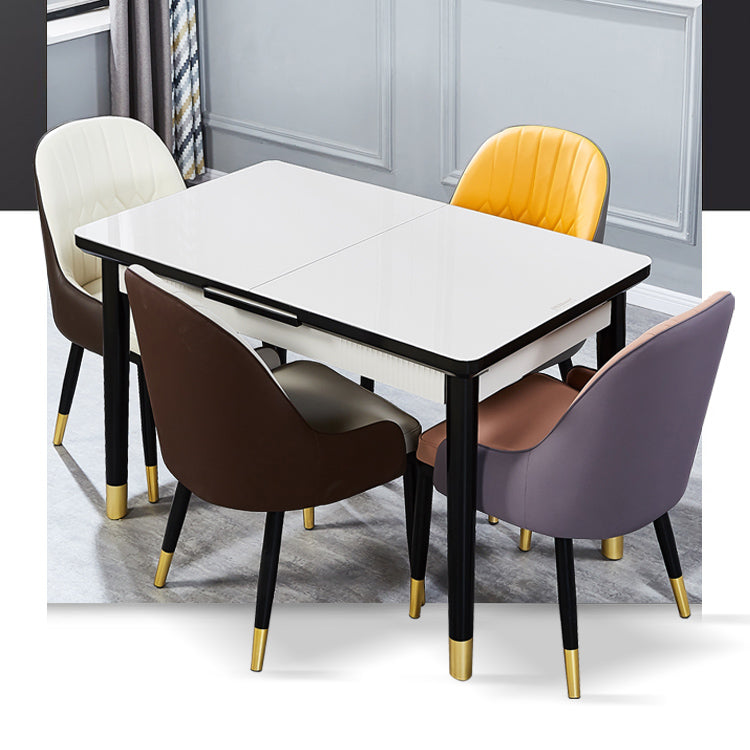 Leather Kitchen Side Chair 19'' Wide Dining Parsons Chair for Restaurant Clearhalo ' kitchen&dining_furn' 'Dining Chairs' 'Dining Tables & Seating' 'dining_chair' 'furn' 'furn_dining_chair' 'Furniture' 'furniture_dining_chair' 'Kitchen & Dining Furniture' 'kitchen' 3453379