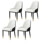 Leather Kitchen Side Chair 19'' Wide Dining Parsons Chair for Restaurant White 4 Piece Set Clearhalo ' kitchen&dining_furn' 'Dining Chairs' 'Dining Tables & Seating' 'dining_chair' 'furn' 'furn_dining_chair' 'Furniture' 'furniture_dining_chair' 'Kitchen & Dining Furniture' 'kitchen' 3453380