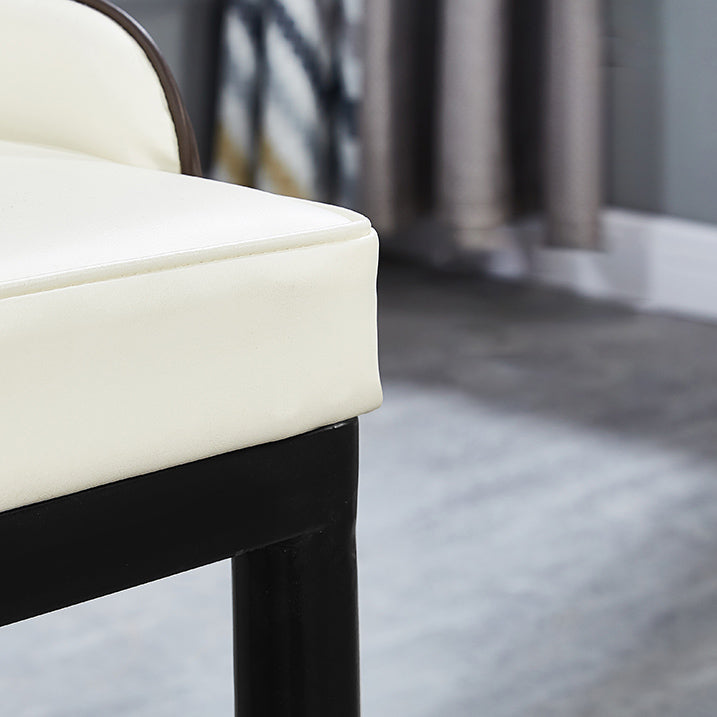 Leather Kitchen Side Chair 19'' Wide Dining Parsons Chair for Restaurant Clearhalo ' kitchen&dining_furn' 'Dining Chairs' 'Dining Tables & Seating' 'dining_chair' 'furn' 'furn_dining_chair' 'Furniture' 'furniture_dining_chair' 'Kitchen & Dining Furniture' 'kitchen' 3453385