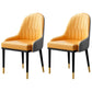 Leather Kitchen Side Chair 19'' Wide Dining Parsons Chair for Restaurant Yellow 2 Piece Set Clearhalo ' kitchen&dining_furn' 'Dining Chairs' 'Dining Tables & Seating' 'dining_chair' 'furn' 'furn_dining_chair' 'Furniture' 'furniture_dining_chair' 'Kitchen & Dining Furniture' 'kitchen' 3453394