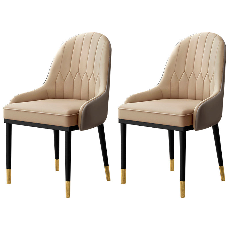 Leather Kitchen Side Chair 19'' Wide Dining Parsons Chair for Restaurant Carnation 2 Piece Set Clearhalo ' kitchen&dining_furn' 'Dining Chairs' 'Dining Tables & Seating' 'dining_chair' 'furn' 'furn_dining_chair' 'Furniture' 'furniture_dining_chair' 'Kitchen & Dining Furniture' 'kitchen' 3453403