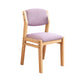 Scandinavian Rubberwood Kitchen Side Chair Liftable Open Back Dining Chair Light Pink Natural Wood 1 Piece Clearhalo ' kitchen&dining_furn' 'Dining Chairs' 'Dining Tables & Seating' 'dining_chair' 'Furniture' 'furniture_dining_chair' 'Kitchen & Dining Furniture' 'kitchen' 3453406