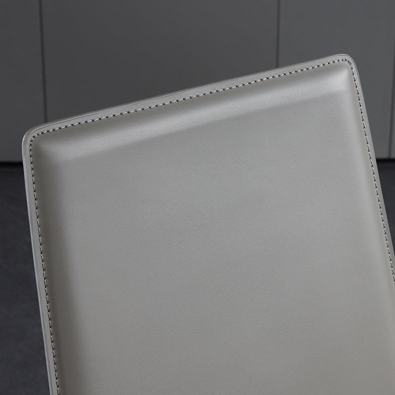 Metal Contemporary Dining Room Chairs Metallic Finish Parsons Dining Chairs Clearhalo ' kitchen&dining_furn' 'Dining Chairs' 'Dining Tables & Seating' 'dining_chair' 'Furniture' 'furniture_dining_chair' 'Kitchen & Dining Furniture' 'kitchen' 3453457