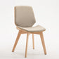 Wood Kitchen Dining Room Chair Contemporary Style Solid Back Side Chairs Off-White 1 Piece Clearhalo ' kitchen&dining_furn' 'Dining Chairs' 'Dining Tables & Seating' 'dining_chair' 'Furniture' 'furniture_dining_chair' 'Kitchen & Dining Furniture' 'kitchen' 3453476