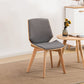 Wood Kitchen Dining Room Chair Contemporary Style Solid Back Side Chairs Grey 1 Piece Clearhalo ' kitchen&dining_furn' 'Dining Chairs' 'Dining Tables & Seating' 'dining_chair' 'Furniture' 'furniture_dining_chair' 'Kitchen & Dining Furniture' 'kitchen' 3453484