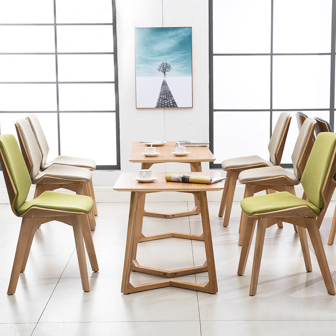 Wood Kitchen Dining Room Chair Contemporary Style Solid Back Side Chairs Clearhalo ' kitchen&dining_furn' 'Dining Chairs' 'Dining Tables & Seating' 'dining_chair' 'Furniture' 'furniture_dining_chair' 'Kitchen & Dining Furniture' 'kitchen' 3453492