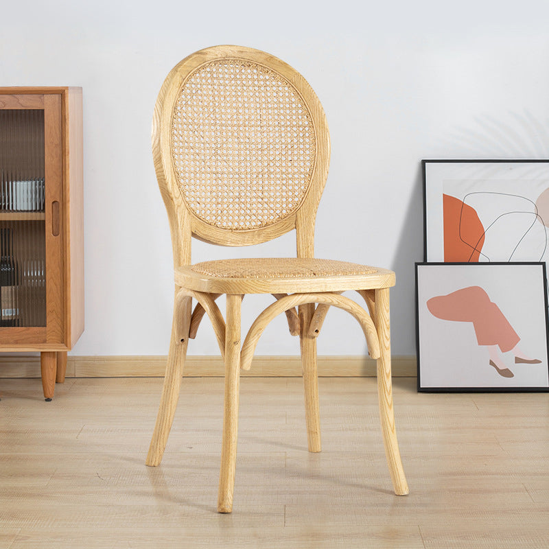 Modern Style Solid Wood Kitchen Dining Chair King Louis Back Side Chairs Natural 1 Piece Clearhalo ' kitchen&dining_furn' 'Dining Chairs' 'Dining Tables & Seating' 'dining_chair' 'Furniture' 'furniture_dining_chair' 'Kitchen & Dining Furniture' 'kitchen' 3453495