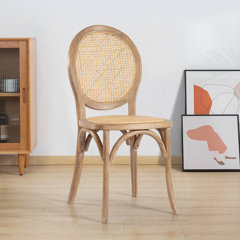 Modern Style Solid Wood Kitchen Dining Chair King Louis Back Side Chairs Gray Coffee 1 Piece Clearhalo ' kitchen&dining_furn' 'Dining Chairs' 'Dining Tables & Seating' 'dining_chair' 'Furniture' 'furniture_dining_chair' 'Kitchen & Dining Furniture' 'kitchen' 3453500