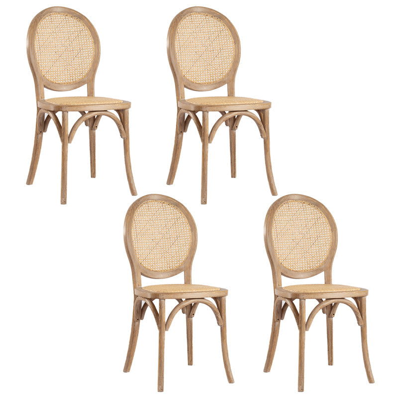 Modern Style Solid Wood Kitchen Dining Chair King Louis Back Side Chairs Gray Coffee Set of 4 Clearhalo ' kitchen&dining_furn' 'Dining Chairs' 'Dining Tables & Seating' 'dining_chair' 'Furniture' 'furniture_dining_chair' 'Kitchen & Dining Furniture' 'kitchen' 3453504