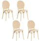 Modern Style Solid Wood Kitchen Dining Chair King Louis Back Side Chairs White-Wood Set of 4 Clearhalo ' kitchen&dining_furn' 'Dining Chairs' 'Dining Tables & Seating' 'dining_chair' 'Furniture' 'furniture_dining_chair' 'Kitchen & Dining Furniture' 'kitchen' 3453515