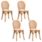 Modern Style Solid Wood Kitchen Dining Chair King Louis Back Side Chairs Orange Set of 4 Clearhalo ' kitchen&dining_furn' 'Dining Chairs' 'Dining Tables & Seating' 'dining_chair' 'Furniture' 'furniture_dining_chair' 'Kitchen & Dining Furniture' 'kitchen' 3453518
