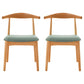 Scandinavian Rubberwood Open Side Chair Multi-color Dining Chair with 4 Legs Lake Green Set of 2 Clearhalo ' kitchen&dining_furn' 'Dining Chairs' 'Dining Tables & Seating' 'dining_chair' 'Furniture' 'furniture_dining_chair' 'Kitchen & Dining Furniture' 'kitchen' 3453526