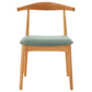Scandinavian Rubberwood Open Side Chair Multi-color Dining Chair with 4 Legs Clearhalo ' kitchen&dining_furn' 'Dining Chairs' 'Dining Tables & Seating' 'dining_chair' 'Furniture' 'furniture_dining_chair' 'Kitchen & Dining Furniture' 'kitchen' 3453528