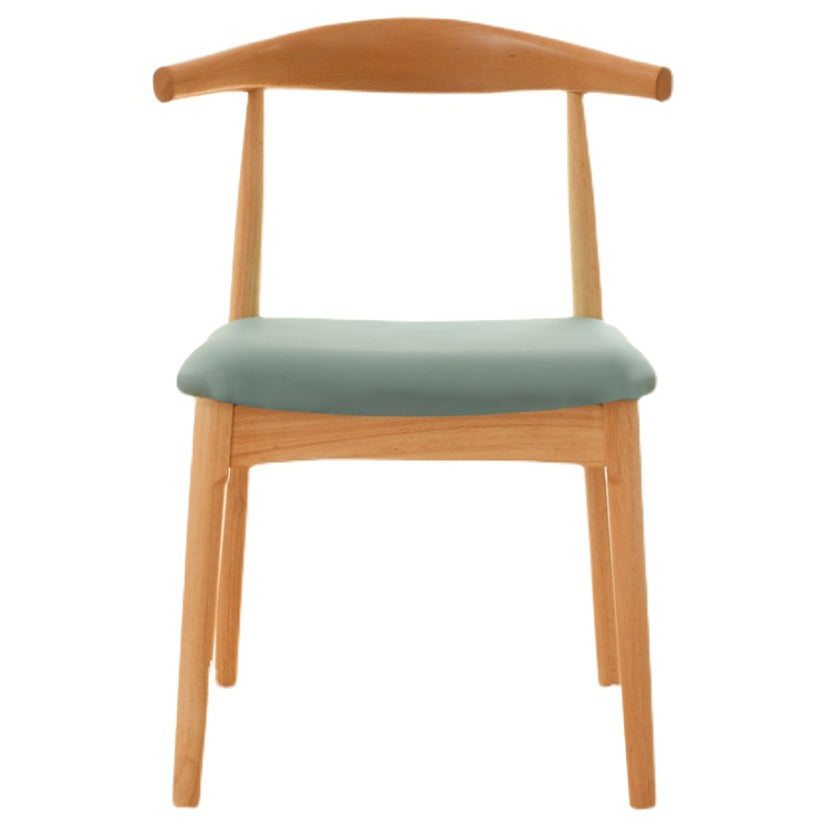 Scandinavian Rubberwood Open Side Chair Multi-color Dining Chair with 4 Legs Clearhalo ' kitchen&dining_furn' 'Dining Chairs' 'Dining Tables & Seating' 'dining_chair' 'Furniture' 'furniture_dining_chair' 'Kitchen & Dining Furniture' 'kitchen' 3453528