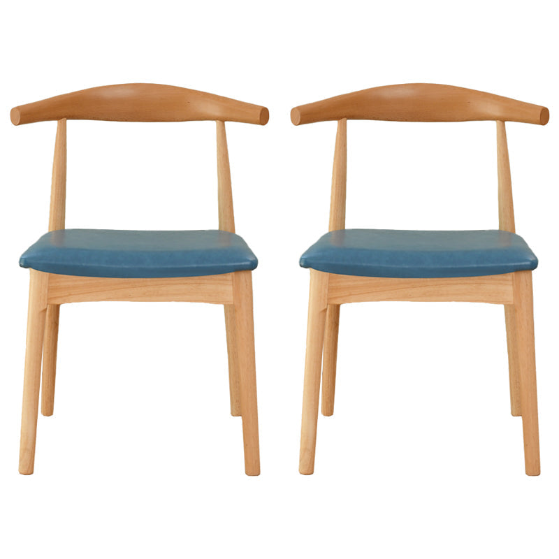 Scandinavian Rubberwood Open Side Chair Multi-color Dining Chair with 4 Legs Lake Blue Set of 2 Clearhalo ' kitchen&dining_furn' 'Dining Chairs' 'Dining Tables & Seating' 'dining_chair' 'Furniture' 'furniture_dining_chair' 'Kitchen & Dining Furniture' 'kitchen' 3453531