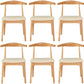 Scandinavian Rubberwood Open Side Chair Multi-color Dining Chair with 4 Legs White Set of 6 Clearhalo ' kitchen&dining_furn' 'Dining Chairs' 'Dining Tables & Seating' 'dining_chair' 'Furniture' 'furniture_dining_chair' 'Kitchen & Dining Furniture' 'kitchen' 3453544