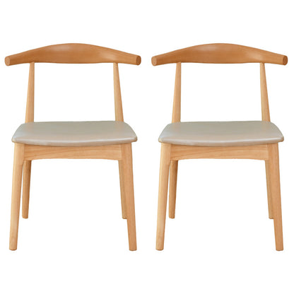 Scandinavian Rubberwood Open Side Chair Multi-color Dining Chair with 4 Legs Grey Set of 2 Clearhalo ' kitchen&dining_furn' 'Dining Chairs' 'Dining Tables & Seating' 'dining_chair' 'Furniture' 'furniture_dining_chair' 'Kitchen & Dining Furniture' 'kitchen' 3453545