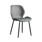 Modern Metal Kitchen Dining Side Chair Black Wingback Side Dining Side Chair Clearhalo ' kitchen&dining_furn' 'Dining Chairs' 'Dining Tables & Seating' 'dining_chair' 'Furniture' 'furniture_dining_chair' 'Kitchen & Dining Furniture' 'kitchen' 3453556