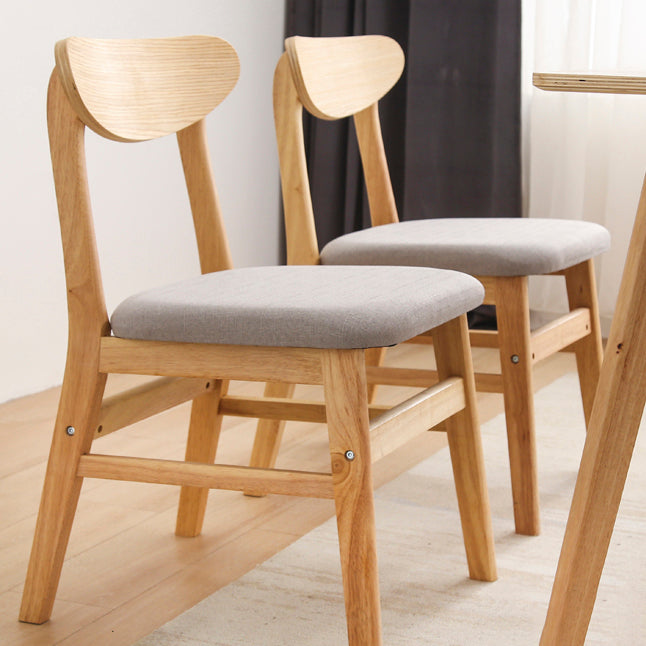 Wood Scandinavian Dining Chair Open Back Armless Dining Chairs for Home Use Clearhalo ' kitchen&dining_furn' 'Dining Chairs' 'Dining Tables & Seating' 'dining_chair' 'Furniture' 'furniture_dining_chair' 'Kitchen & Dining Furniture' 'kitchen' 3453574