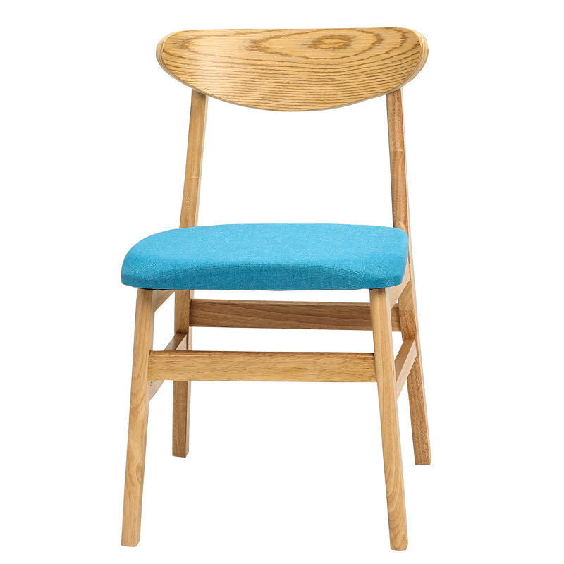 Wood Scandinavian Dining Chair Open Back Armless Dining Chairs for Home Use Sky Blue 1 Piece Clearhalo ' kitchen&dining_furn' 'Dining Chairs' 'Dining Tables & Seating' 'dining_chair' 'Furniture' 'furniture_dining_chair' 'Kitchen & Dining Furniture' 'kitchen' 3453575