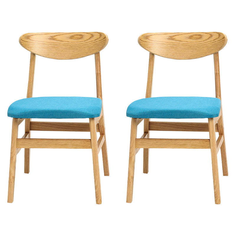 Wood Scandinavian Dining Chair Open Back Armless Dining Chairs for Home Use Sky Blue Set of 2 Clearhalo ' kitchen&dining_furn' 'Dining Chairs' 'Dining Tables & Seating' 'dining_chair' 'Furniture' 'furniture_dining_chair' 'Kitchen & Dining Furniture' 'kitchen' 3453577