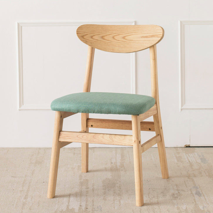 Wood Scandinavian Dining Chair Open Back Armless Dining Chairs for Home Use Mint Green 1 Piece Clearhalo ' kitchen&dining_furn' 'Dining Chairs' 'Dining Tables & Seating' 'dining_chair' 'Furniture' 'furniture_dining_chair' 'Kitchen & Dining Furniture' 'kitchen' 3453580