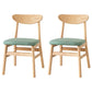 Wood Scandinavian Dining Chair Open Back Armless Dining Chairs for Home Use Mint Green Set of 2 Clearhalo ' kitchen&dining_furn' 'Dining Chairs' 'Dining Tables & Seating' 'dining_chair' 'Furniture' 'furniture_dining_chair' 'Kitchen & Dining Furniture' 'kitchen' 3453582