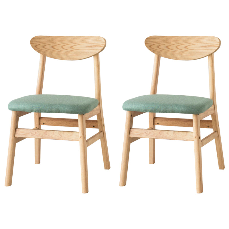Wood Scandinavian Dining Chair Open Back Armless Dining Chairs for Home Use Mint Green Set of 2 Clearhalo ' kitchen&dining_furn' 'Dining Chairs' 'Dining Tables & Seating' 'dining_chair' 'Furniture' 'furniture_dining_chair' 'Kitchen & Dining Furniture' 'kitchen' 3453582