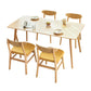 Wood Scandinavian Dining Chair Open Back Armless Dining Chairs for Home Use Clearhalo ' kitchen&dining_furn' 'Dining Chairs' 'Dining Tables & Seating' 'dining_chair' 'Furniture' 'furniture_dining_chair' 'Kitchen & Dining Furniture' 'kitchen' 3453583