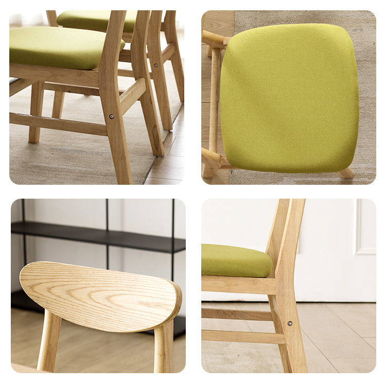 Wood Scandinavian Dining Chair Open Back Armless Dining Chairs for Home Use Clearhalo ' kitchen&dining_furn' 'Dining Chairs' 'Dining Tables & Seating' 'dining_chair' 'Furniture' 'furniture_dining_chair' 'Kitchen & Dining Furniture' 'kitchen' 3453585