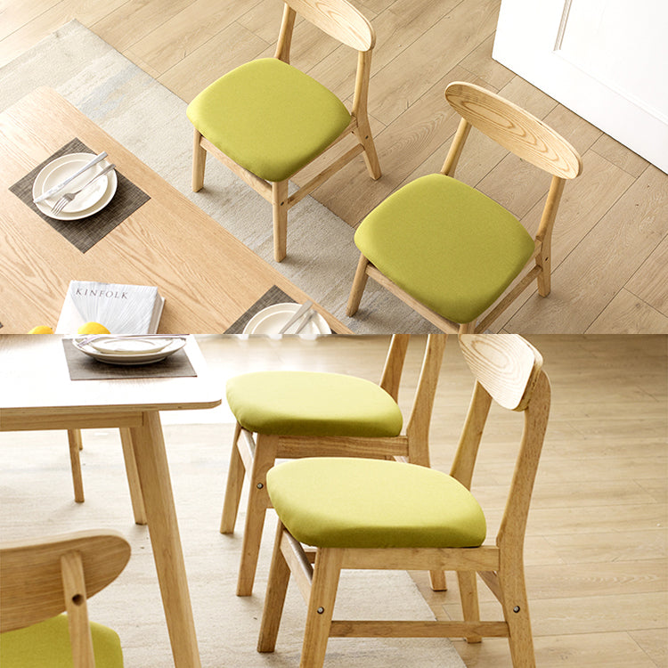 Wood Scandinavian Dining Chair Open Back Armless Dining Chairs for Home Use Clearhalo ' kitchen&dining_furn' 'Dining Chairs' 'Dining Tables & Seating' 'dining_chair' 'Furniture' 'furniture_dining_chair' 'Kitchen & Dining Furniture' 'kitchen' 3453590