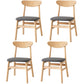 Wood Scandinavian Dining Chair Open Back Armless Dining Chairs for Home Use Grey Set of 4 Clearhalo ' kitchen&dining_furn' 'Dining Chairs' 'Dining Tables & Seating' 'dining_chair' 'Furniture' 'furniture_dining_chair' 'Kitchen & Dining Furniture' 'kitchen' 3453591