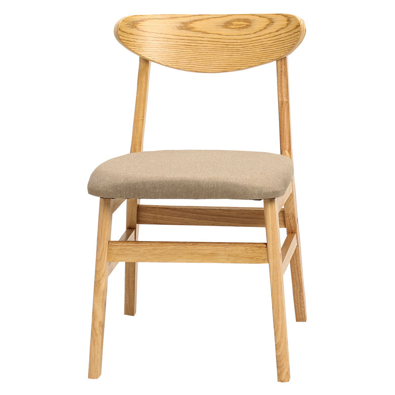 Wood Scandinavian Dining Chair Open Back Armless Dining Chairs for Home Use Khaki 1 Piece Clearhalo ' kitchen&dining_furn' 'Dining Chairs' 'Dining Tables & Seating' 'dining_chair' 'Furniture' 'furniture_dining_chair' 'Kitchen & Dining Furniture' 'kitchen' 3453592