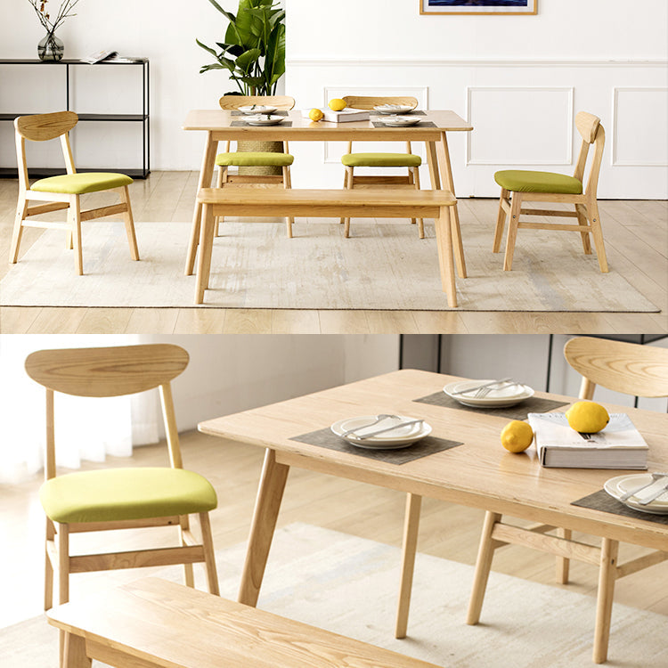 Wood Scandinavian Dining Chair Open Back Armless Dining Chairs for Home Use Clearhalo ' kitchen&dining_furn' 'Dining Chairs' 'Dining Tables & Seating' 'dining_chair' 'Furniture' 'furniture_dining_chair' 'Kitchen & Dining Furniture' 'kitchen' 3453593
