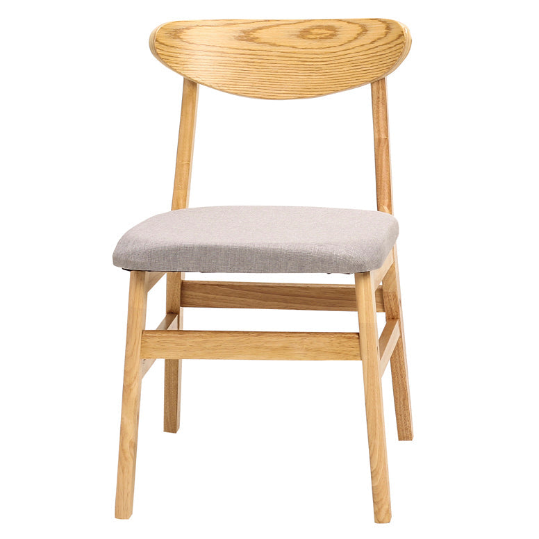 Wood Scandinavian Dining Chair Open Back Armless Dining Chairs for Home Use Smoke Gray 1 Piece Clearhalo ' kitchen&dining_furn' 'Dining Chairs' 'Dining Tables & Seating' 'dining_chair' 'Furniture' 'furniture_dining_chair' 'Kitchen & Dining Furniture' 'kitchen' 3453600